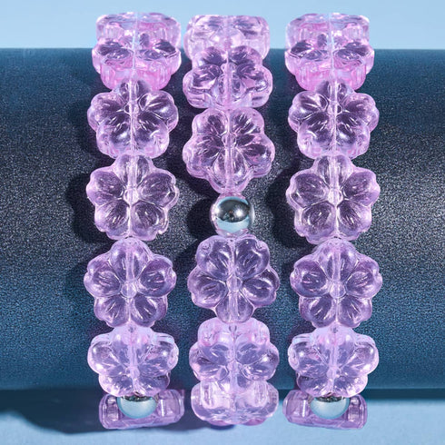 Glockenblume | Feenglas-Armband